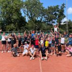 Groepsfoto tenniskamp Baars Tennisschool